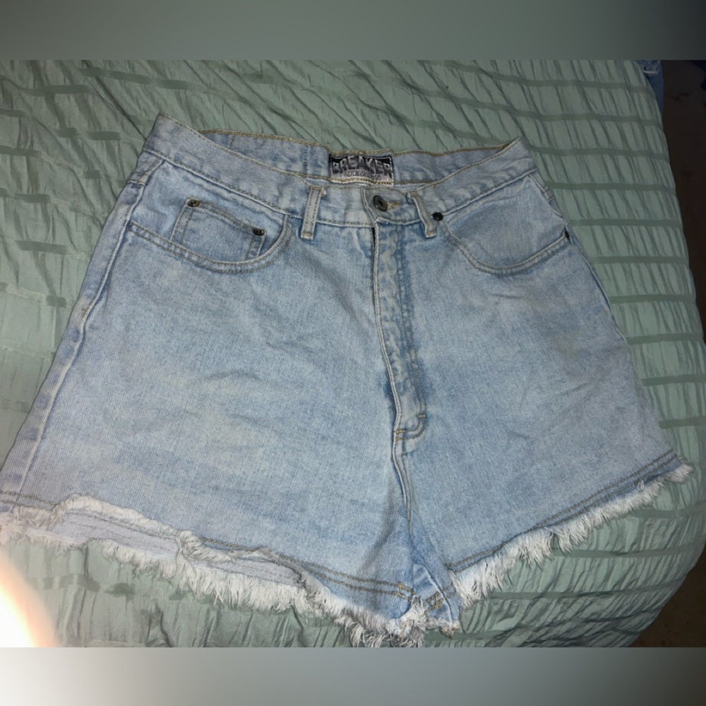 Light Blue Denim Jean Shorts